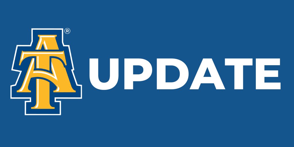 ncatsuaggies's tweet photo. 🚨#NCAT Update🚨
-Students and faculty will return to in-person instruction on Wednesday, March 16, 2022.  
-Employees are encouraged to continue remote work where possible.  Please also review your Aggie email for full details. https://t.co/bYoNPQeR1Z