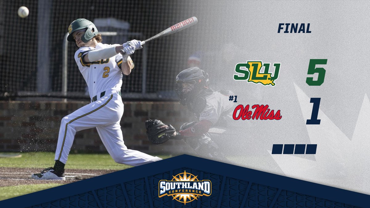 𝐁𝐀𝐋𝐋𝐆𝐀𝐌𝐄.

The Lions take down top-ranked Ole Miss in Hammond, America‼️  #SouthlandStrong💪 #LionUp🦁