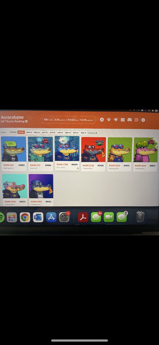 Little bro and fiancé on team <a href="/acrocalypseNFT/">Acrocalypse</a> as well. Bullish