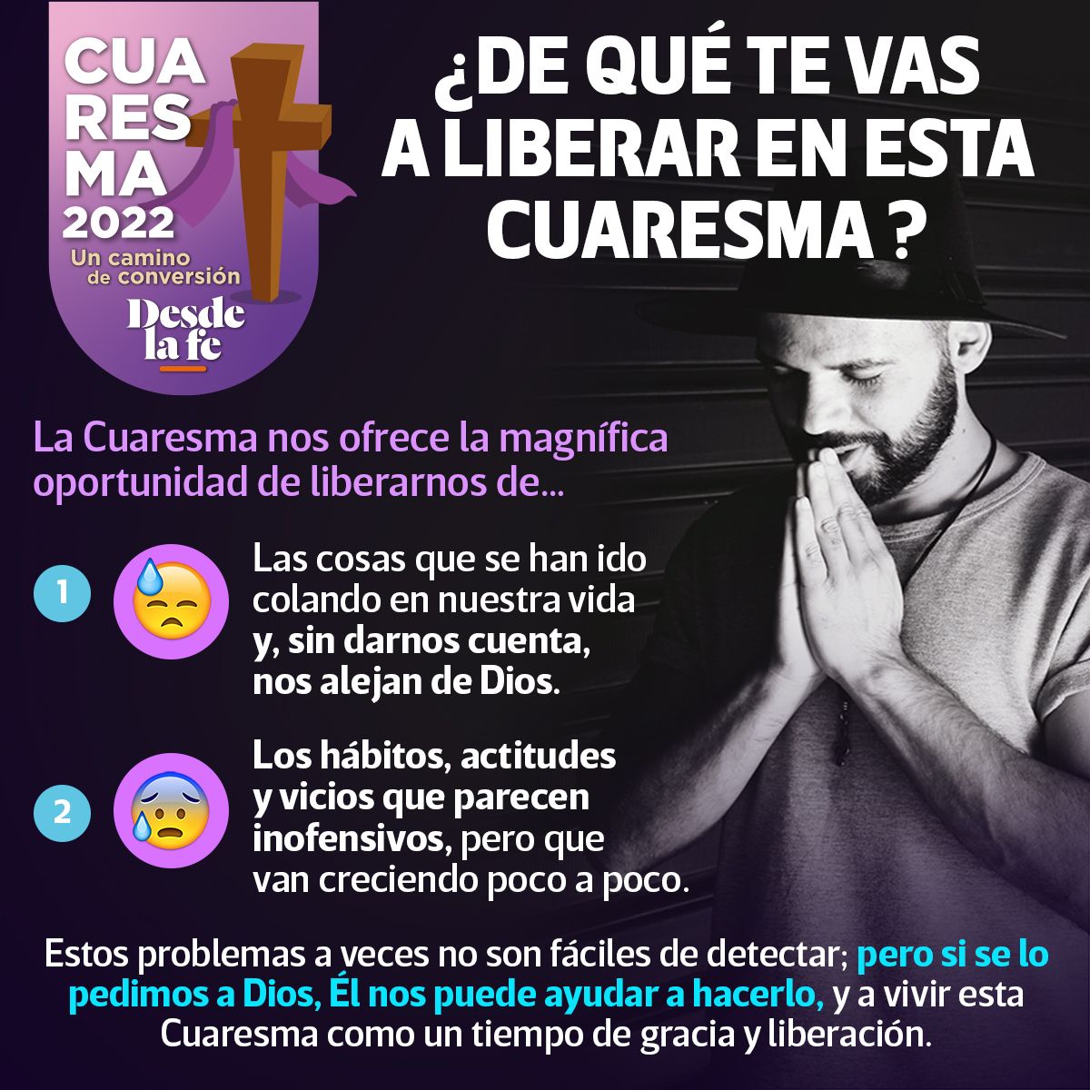 DesdeLaFeMx's tweet photo. Pidamos a Dios que nos conceda vivir esta Cuaresma no como un período de molestosa mortificación, sino como un tiempo de gracia y de gozosa liberación.👉https://t.co/tvkN8GdD0d https://t.co/GMvqrO5MdB