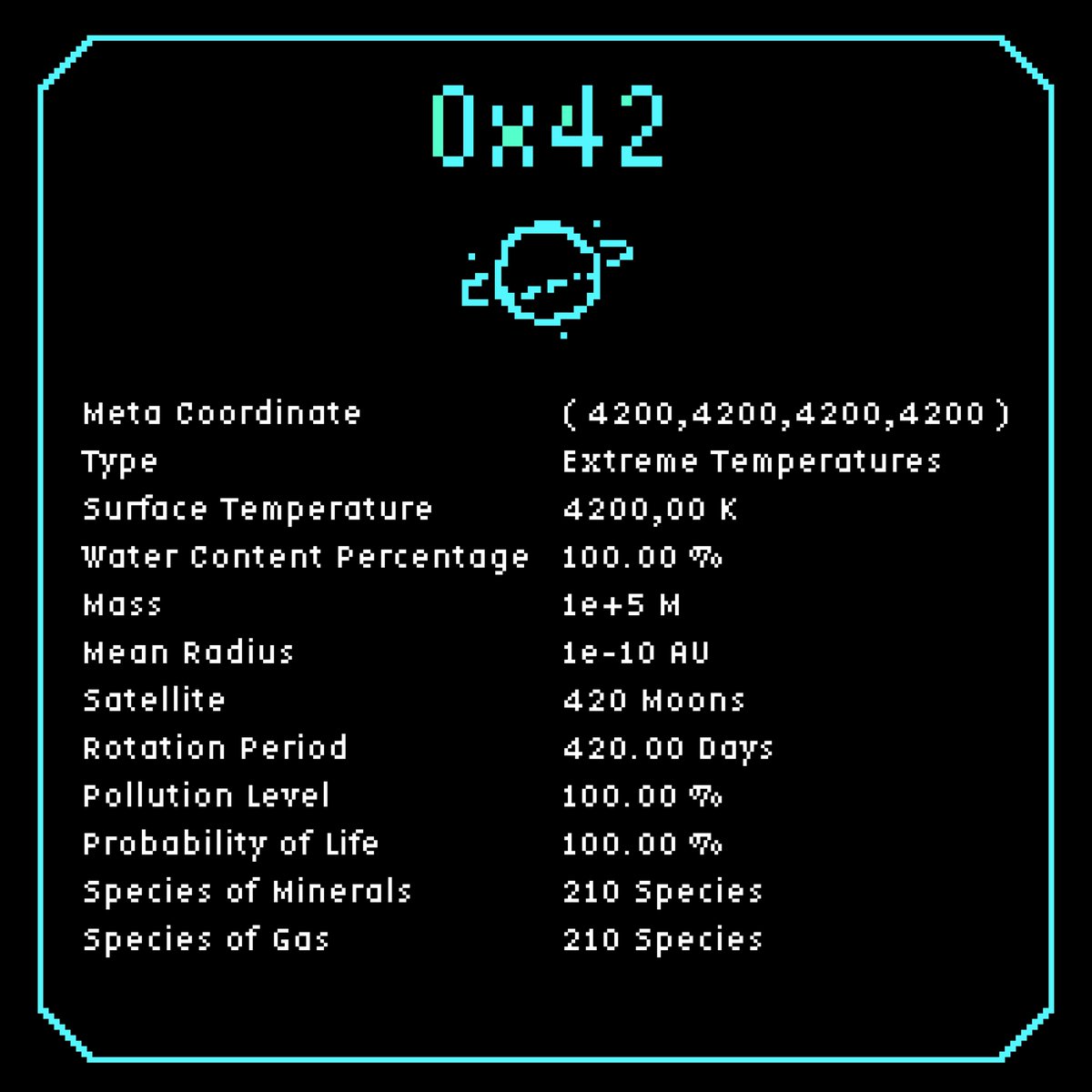 0x42project's tweet photo. Do you want to find the answer of your life?

Join us and you will get what you want, and
💫5x Planet Free Mint
💫15x Planet WL 

How to enter:
1⃣❤️+ RT + Tag 3 friends
2⃣Follow  @0x42project 
3⃣Join DC and say "Hello"✨
https://t.co/Bo8Zjj8MxY 👈

⏰48hours!

#0x42 #NFTGiveaway https://t.co/PembO1V8Cx