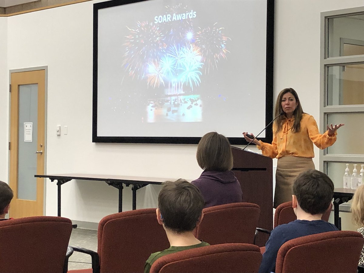 drjeffmchugh's tweet image. Tonight’s @LakeForestSD67 board meeting kicked off with highlights of Everett’s SOAR program. 44,000 positive interactions this year and counting! @ReneeFitzEdu @KerrieFabbri #everettsoars