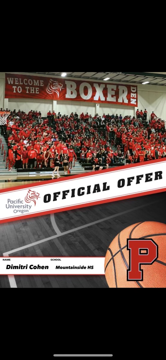 Thankful to receive an offer from Coach Lunt and Pacific University!