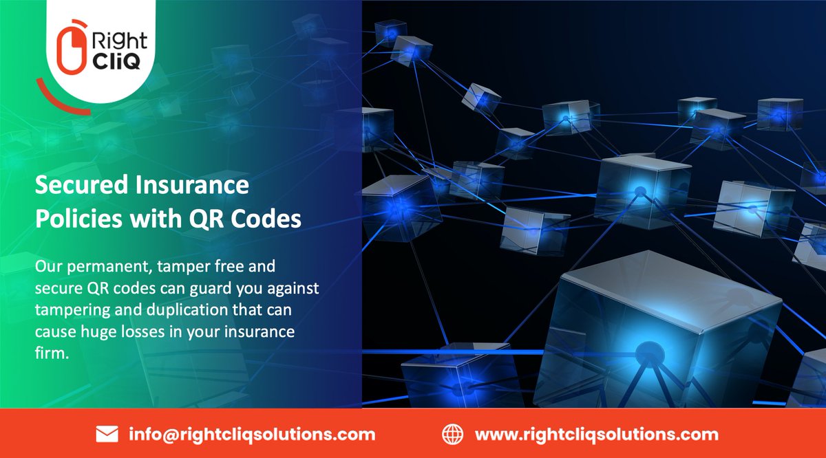 RightcliqS's tweet photo. Make all your insurance policies secured with ProofEasy’s blockchain technology. Our permanent, tamper free and secure QR codes can guard you against tampering .

https://t.co/prL6bVHwQJ

#insurancesolutions #blockchainsolutions #digitaltransformation https://t.co/kmwSi87KnA