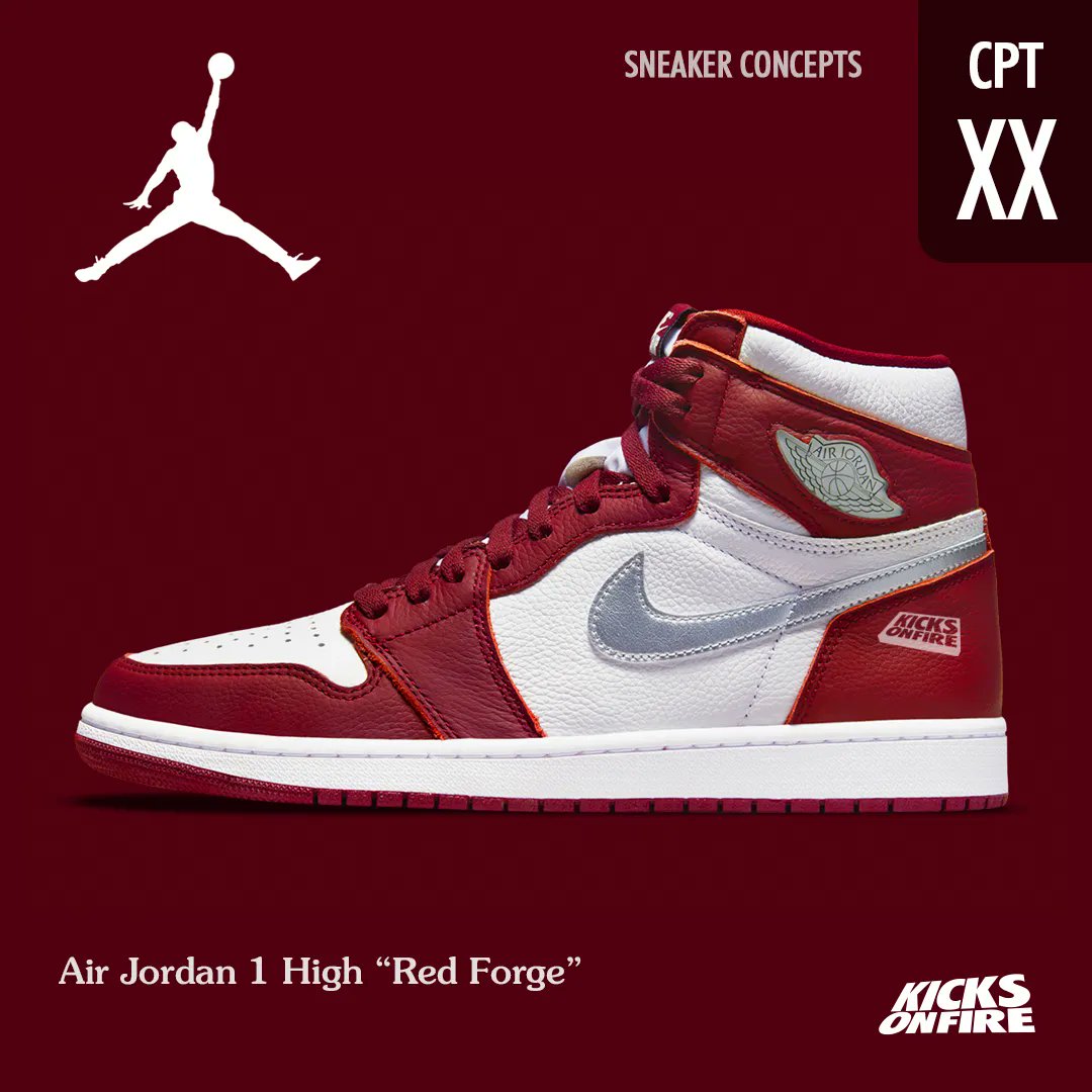 kicksonfire's tweet photo. SNEAKER CONCEPTS: Air Jordan 1 High “Red Forge” 🔥 https://t.co/j0lyS1RRlr