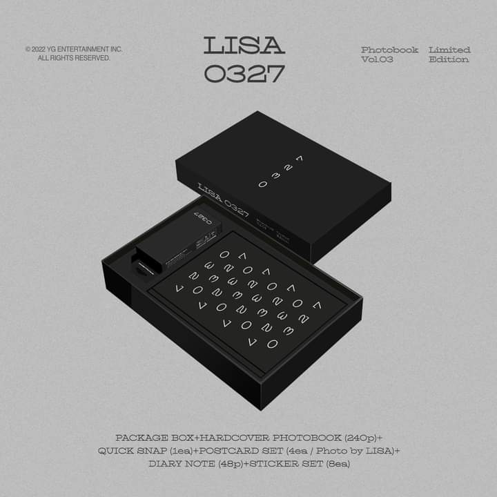 seoulpopmerchph's tweet photo. [ WTS / LFB ] HELP RT
𓄴 Lisa 0327 Photobook Vol. 3 Limited Edition

🖤💗 for bidding : P4,000 start
Increment: min of P200 

- Read terms down below before bidding
- Ends on April 1
- Always check reply section for updates

t. blackpink lisa jisoo jennie rosé limited edition https://t.co/u5LWNdwKLf