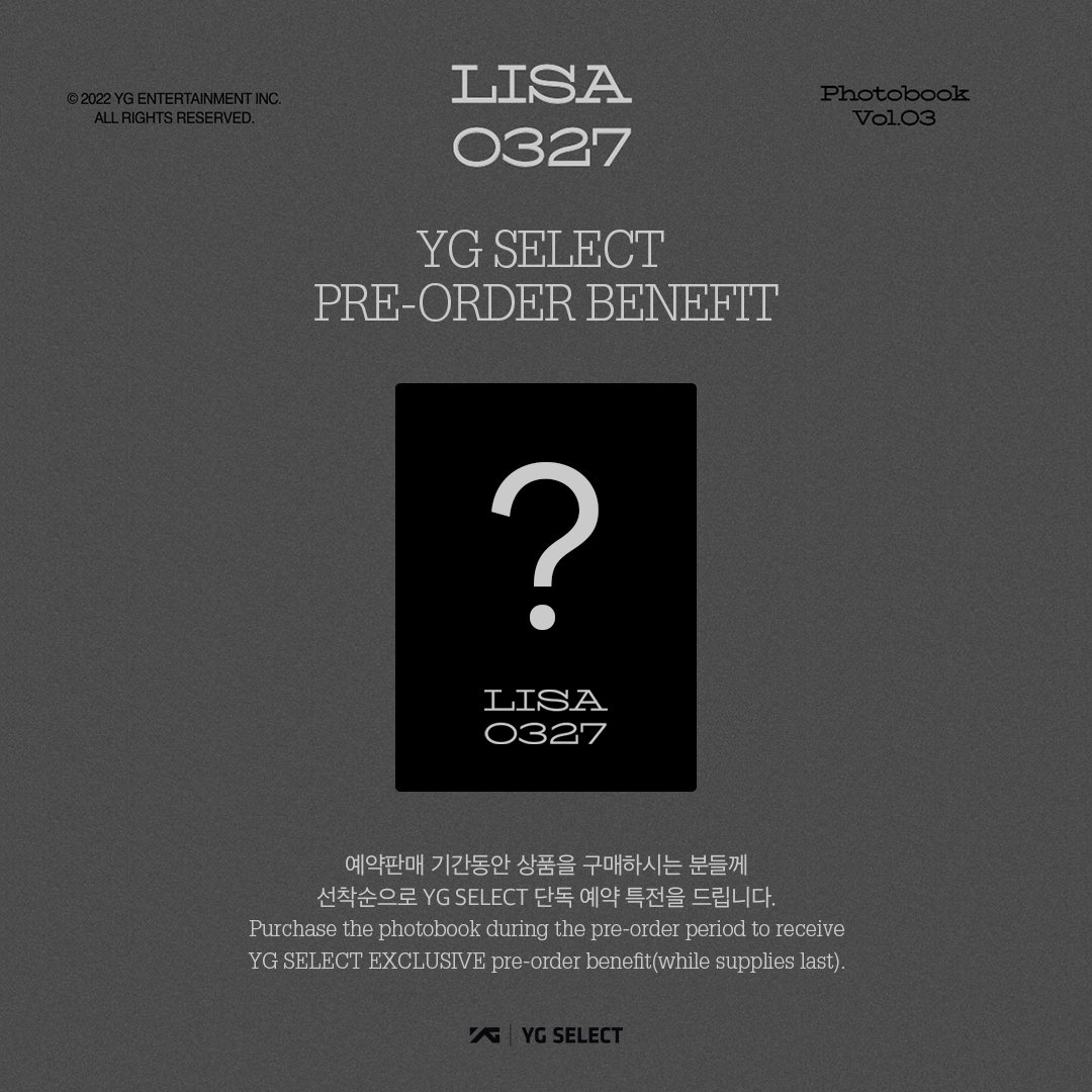 seoulpopmerchph's tweet photo. [ WTS / LFB ] HELP RT
𓄴 Lisa 0327 Photobook Vol. 3 Limited Edition

🖤💗 for bidding : P4,000 start
Increment: min of P200 

- Read terms down below before bidding
- Ends on April 1
- Always check reply section for updates

t. blackpink lisa jisoo jennie rosé limited edition https://t.co/u5LWNdwKLf