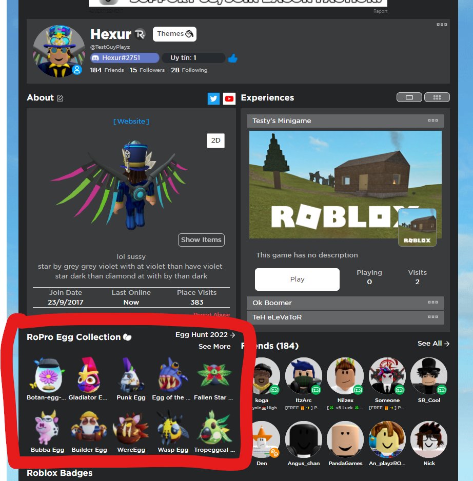 hex_ur's tweet photo. so apparently im late, but Pogchamps.
#EggHunt2022 #Roblox #RoPro https://t.co/2werlpJOnN