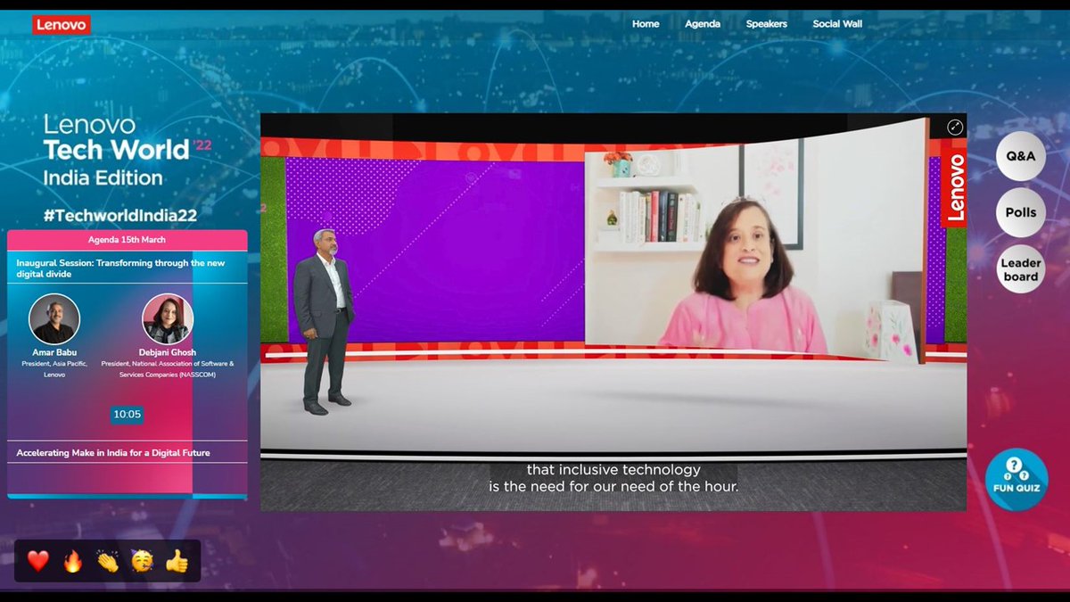 abrk's tweet photo. What an insightful conversation with @debjani_ghosh_ at @Lenovo’s #TechWorldIndia22! I agree with Debjani on adopting a human-centric lens to #tech and finding the right partners in every #DigitalTransformation journey. Full recording and more here: https://t.co/l07uQ8qWMR https://t.co/sFwIUYusmJ