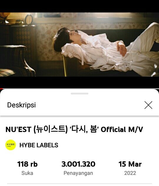 Timestodongho's tweet photo. NUEST ‘Again’ offficial MV has surpass 3,000,000 view on youtube !! 🥰

#NUEST #뉴이스트 https://t.co/hjgJfHoUG9