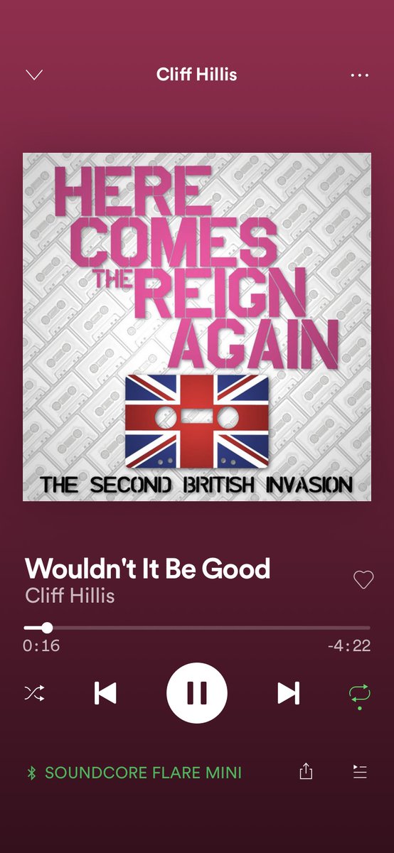 Amazing version of this song by @cliffhillis . His stuff is even better.