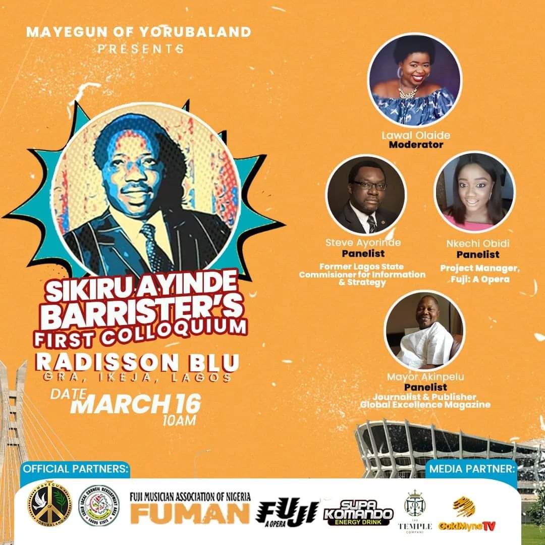stevoree's tweet photo. Great initiative to celebrate the legendary founder & King of Fuji music. Honoured for the invitation to be on the panel.
#sikioluyole #barrywonder #barusati #alhajiagba
@fujiopera @k1theultimate @AyindeBarrister https://t.co/kFN8XyMcGw