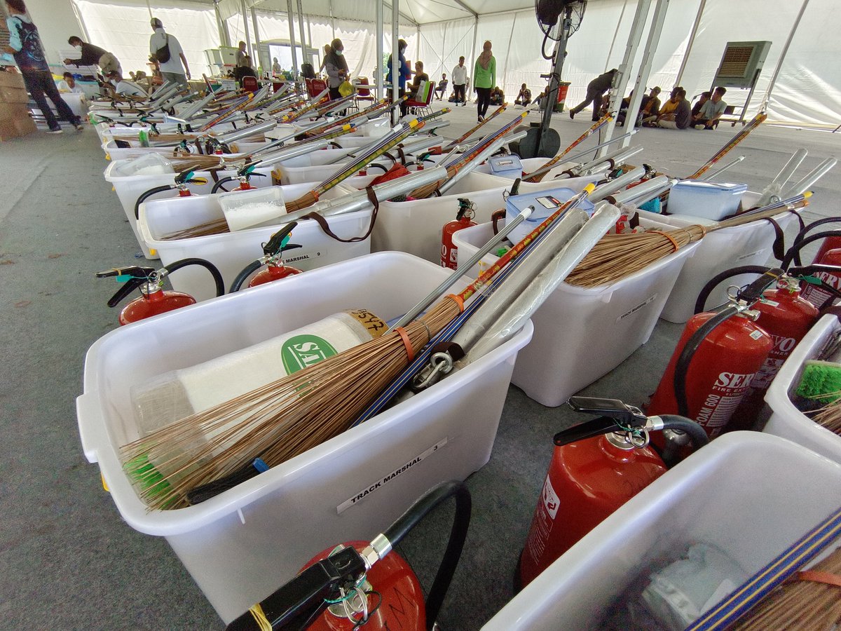 Perlengkapan para marshall untuk MotoGP Indonesia