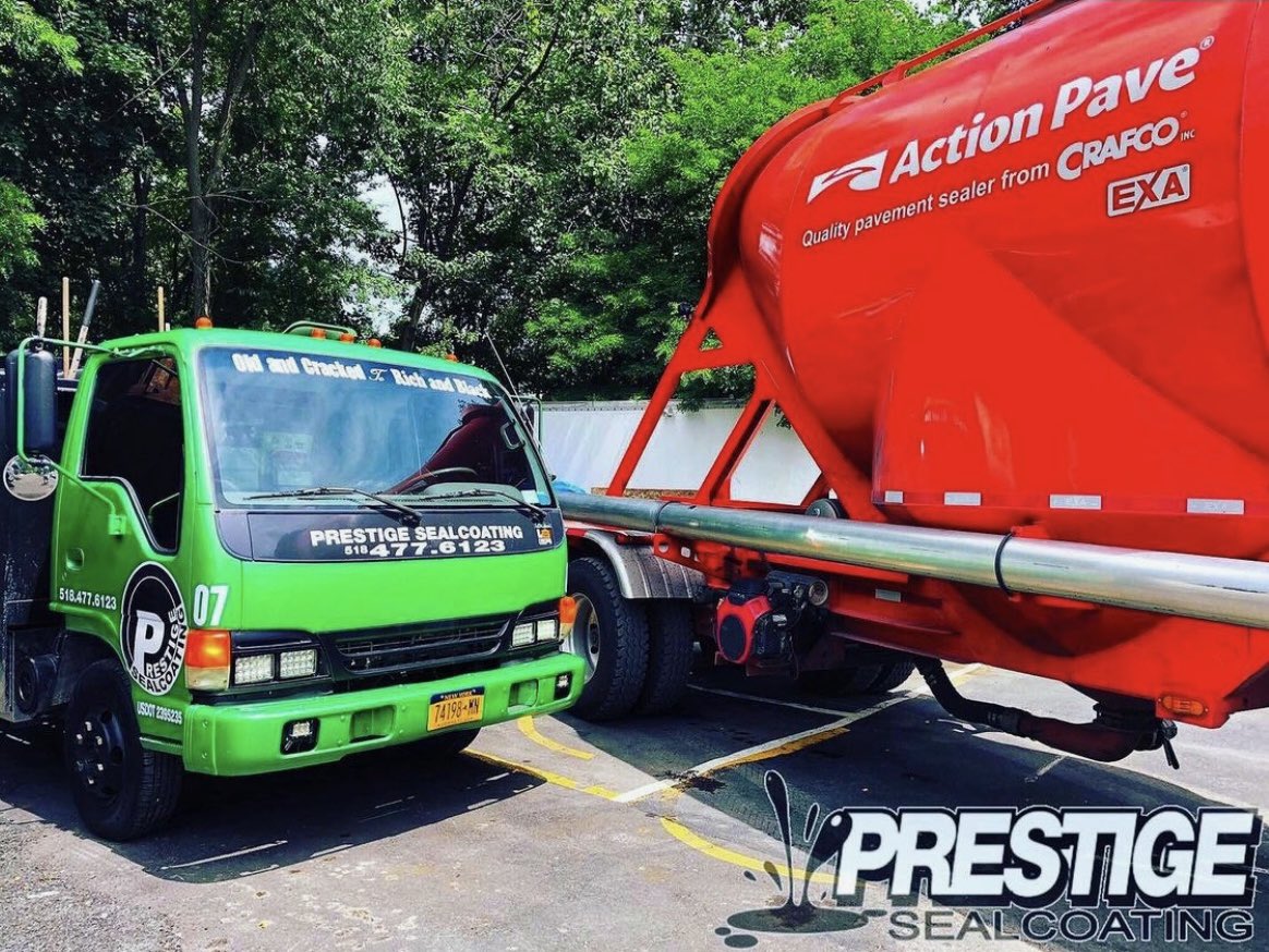 PrestigePaving's tweet photo. We use only the best materials in the industry #sealcoating #asphaltmaintenance #propertymaintenance #crafco https://t.co/apPDNdCmZ4