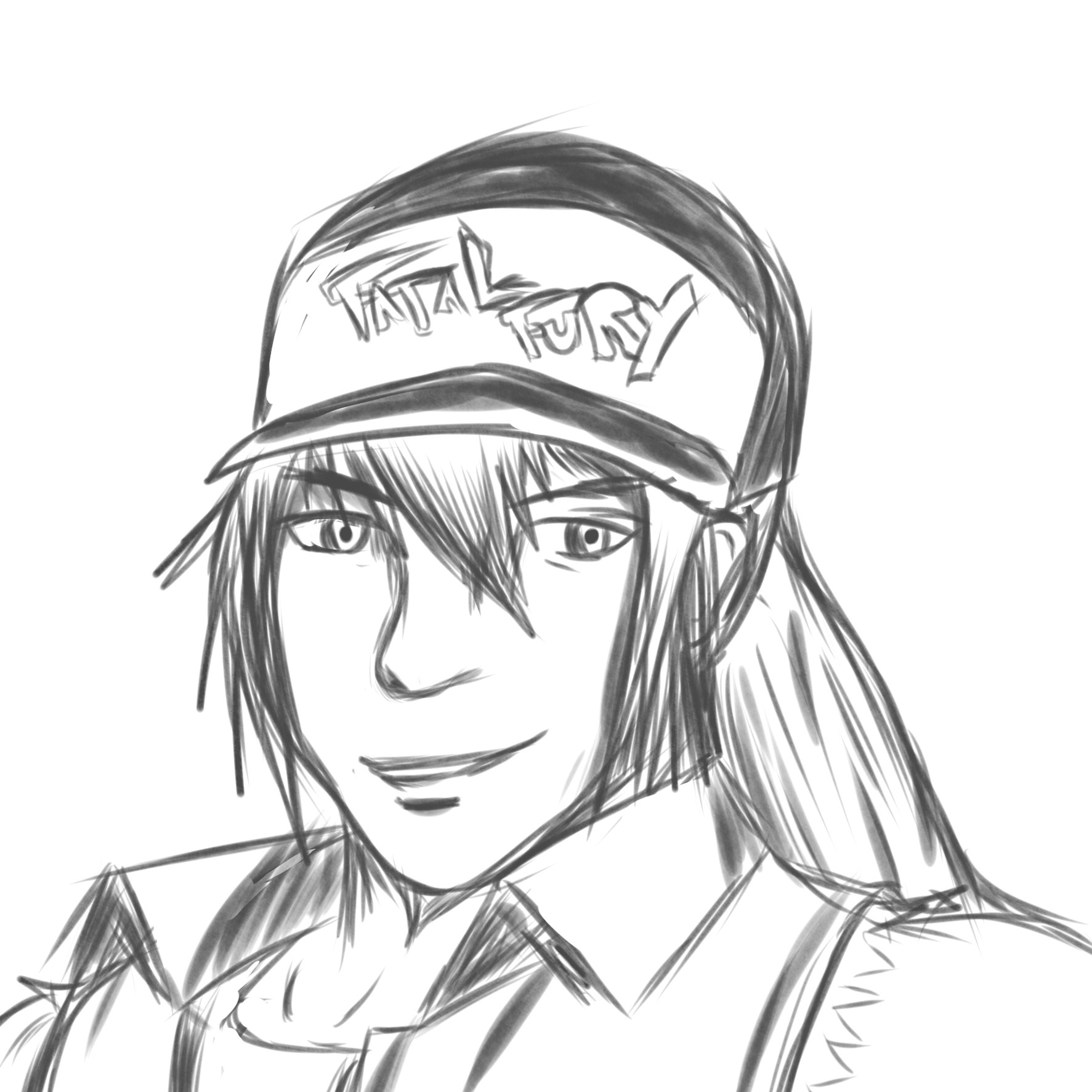 Happy Birthday to Mr. Terry Bogard. Did this sketch for the boy. 