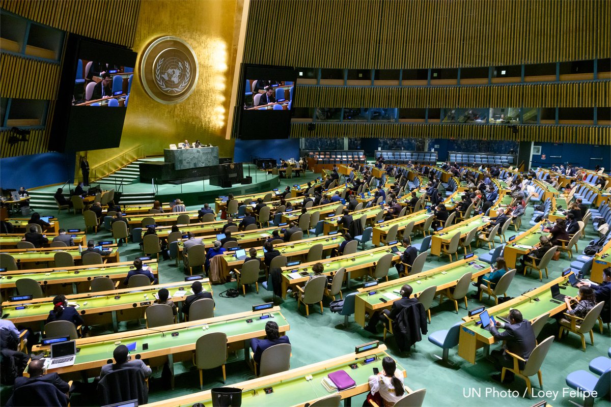 UN's tweet photo. #UNGA proclaims 15 March the International Day to Combat Islamophobia.

General Assembly calls for strengthened international efforts to foster global dialogue on promotion of culture of tolerance &amp; peace, based on respect for human rights &amp; for diversity of religions &amp; beliefs. https://t.co/DTf2dLYNeB