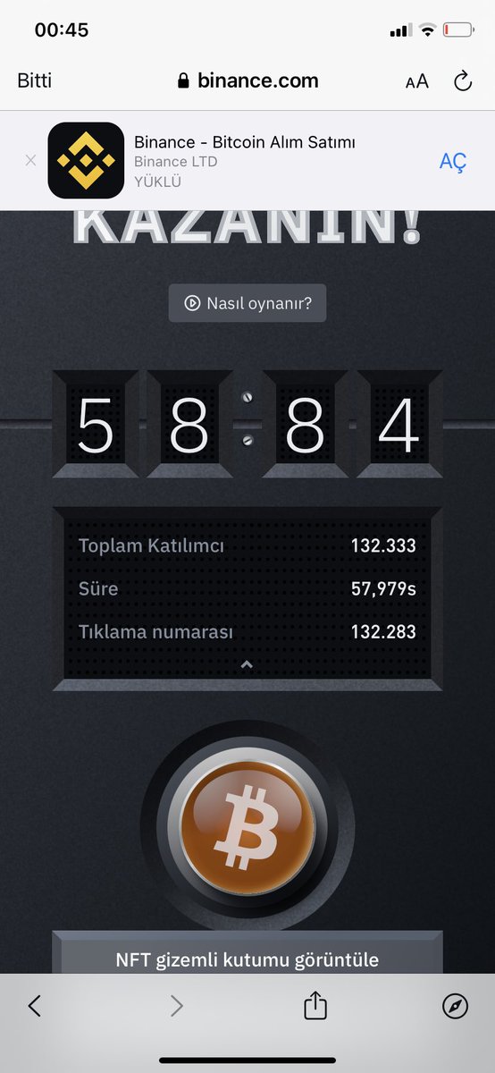 #BitcoinButton  #Binance