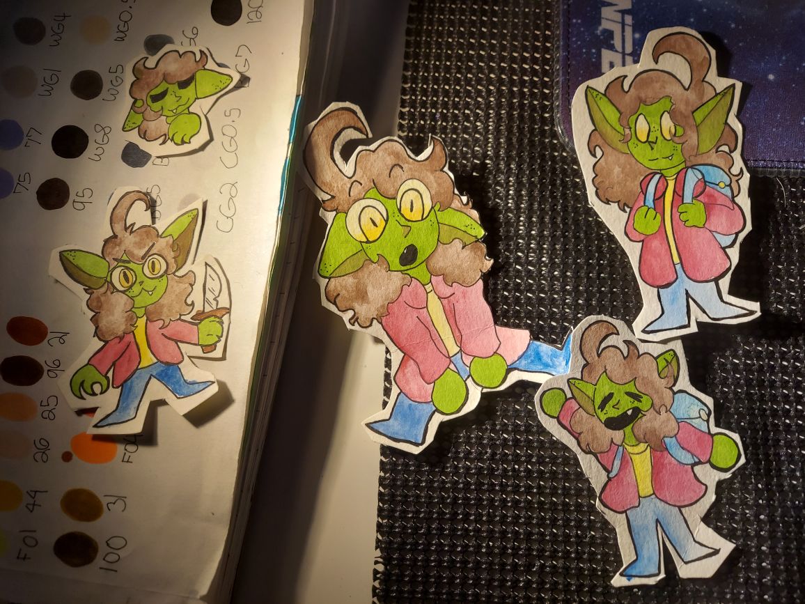 SketchySeni's tweet photo. The goblins I used for the video!

#goblin #dnd #DnDcharacter #dndart #art #ArtistOnTwitter #smallartist #OC #artist https://t.co/3BE9YHRXIK