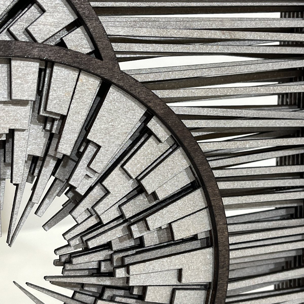 shawnkemp's tweet photo. Circle City #73 minted on #fxhash by @Murdo_ one of the rare all silver versions is now a sparkly in real life woodcut. https://t.co/q9q9CLT1Ca