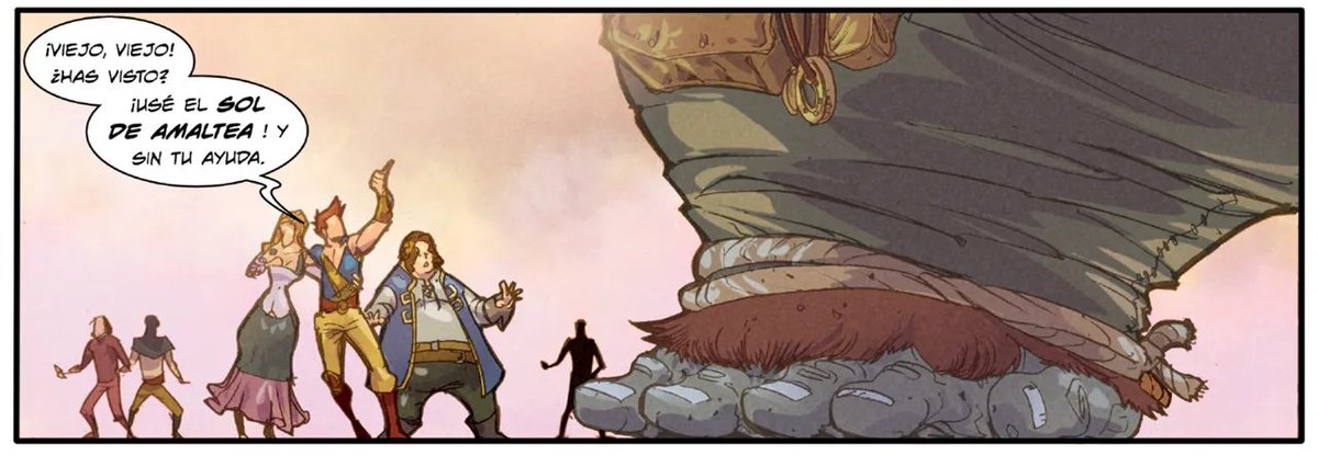 CortezaEditor's tweet photo. 🤭Farian, prepárate para un regaño por impertinente en este martes de #CrónicasdeAmaltea.
Historia de Glenn Miller y arte de @Fero_arts.

#Corteza10Años #CreamosComics #comicmexicano https://t.co/IGqbKjfmLm