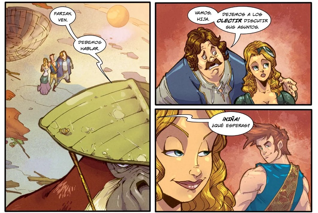 CortezaEditor's tweet photo. 🤭Farian, prepárate para un regaño por impertinente en este martes de #CrónicasdeAmaltea.
Historia de Glenn Miller y arte de @Fero_arts.

#Corteza10Años #CreamosComics #comicmexicano https://t.co/IGqbKjfmLm