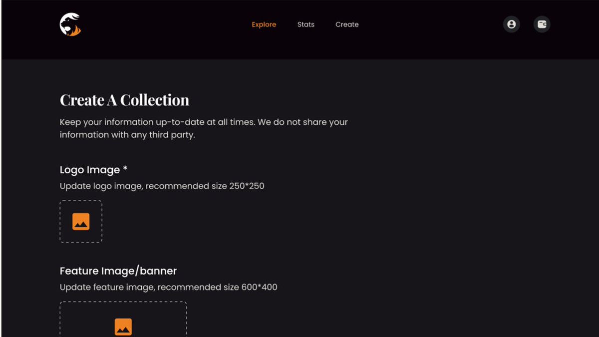 A simple interface for <<My Collections>>  #aryehnfts