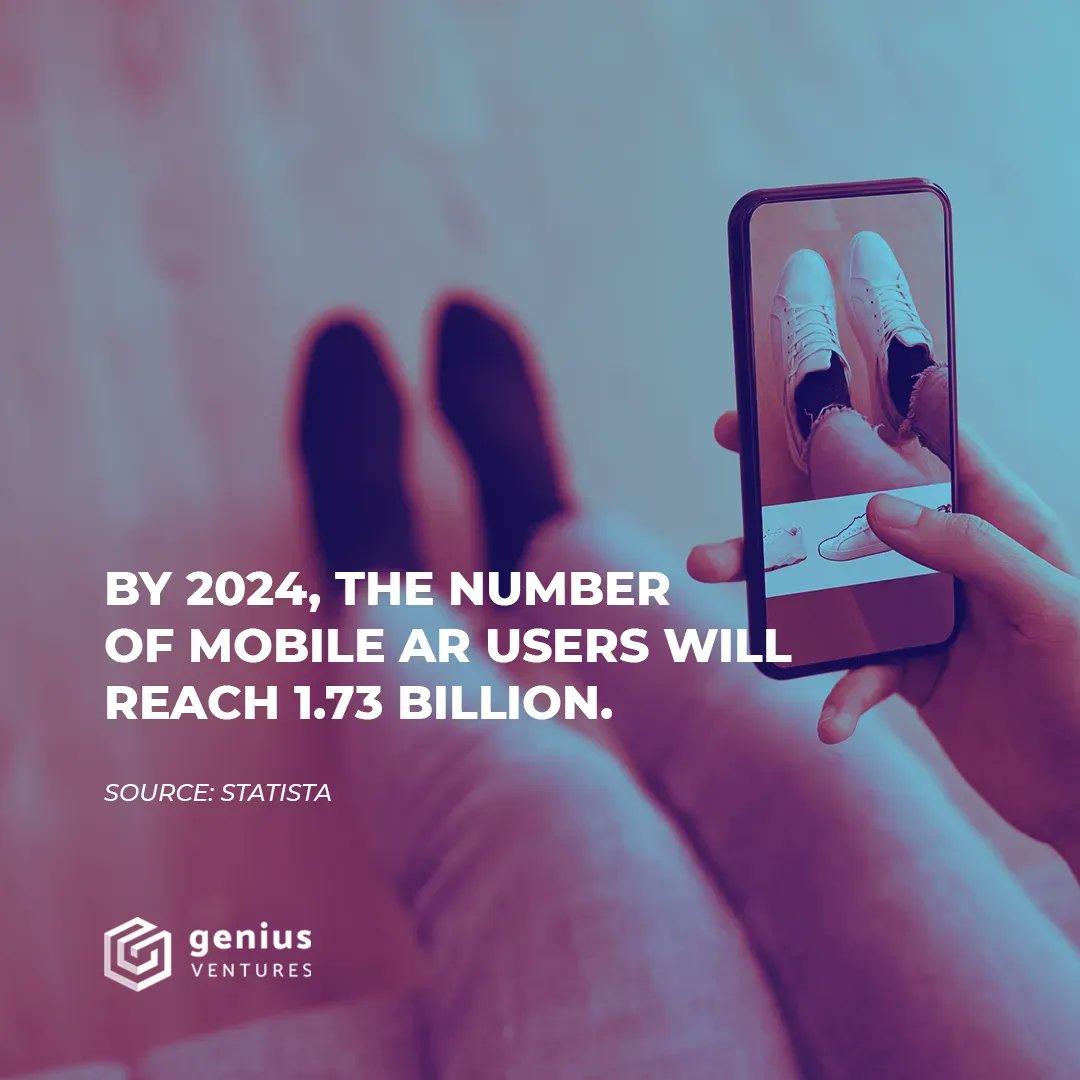 geniusventures_'s tweet photo. The Mobile AR Sector is showing massive growth, which is expected to continue over the coming years with the rise of AR Glasses
To learn more about AR, visit our website:
https://t.co/s6sUZ4ZIem
.
.
.
.
#geniusventures #augmentedreality #smart #glasses #mobile #onlineshopping https://t.co/Bl4U55gxPF