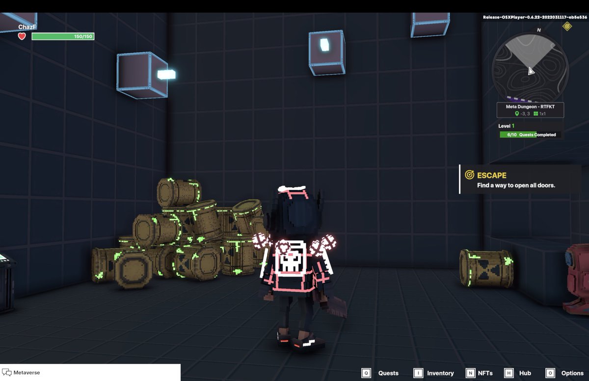 ChazForsman's tweet image. Trying to build my own stairs up... didnt work... 
🤣 @RTFKTstudios @thesandboxgame #metadungeon