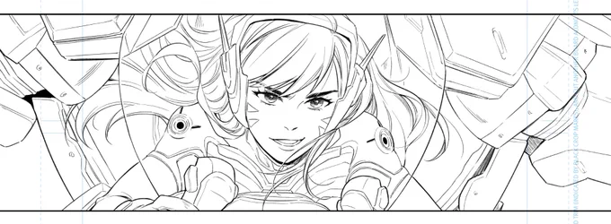 Some bonus Overwatch: New Blood #5 bits -- my favorite panel of DVA, and the fact that I got to design Captain Myung ✨ (kudos to anyone who recognizes the uniform homage) 