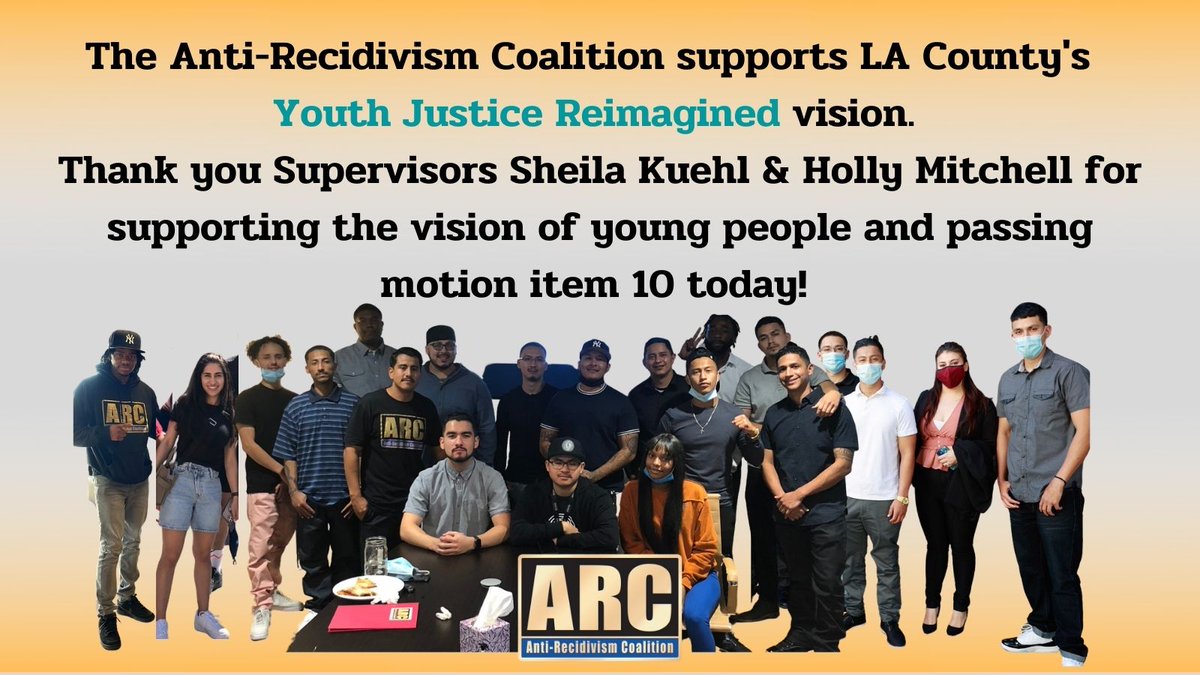 Thank you, Supervisors @SheilaKuehl, @HollyJMitchell, @HildaSolis, and @SupJaniceHahn  for standing up for #YouthJusticeReimagined and youth. Let's continue to pave the way for youth to reach their full potential and become the best versions of themselves. No kid is born bad!