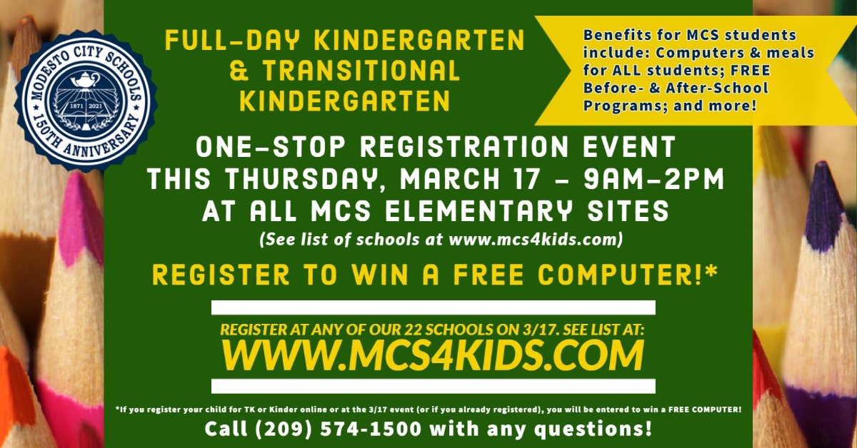 Modesto City Schools (MCS4Kids) / Twitter