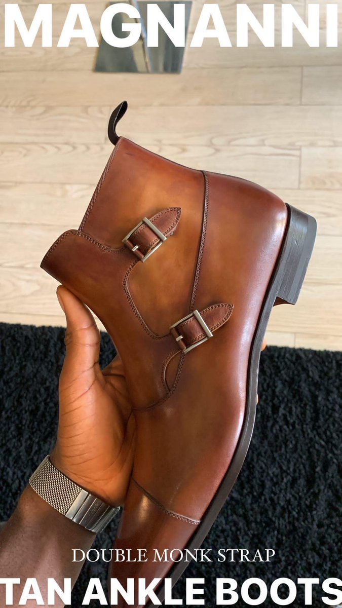Frontpageformen's tweet photo. Double Monk Strap Ankle boots by @MAGNANNI 
Available for purchase in store or simply through Dm.
#magnanni #Davido #wizkid #fpcman https://t.co/D2s9vVoJyX