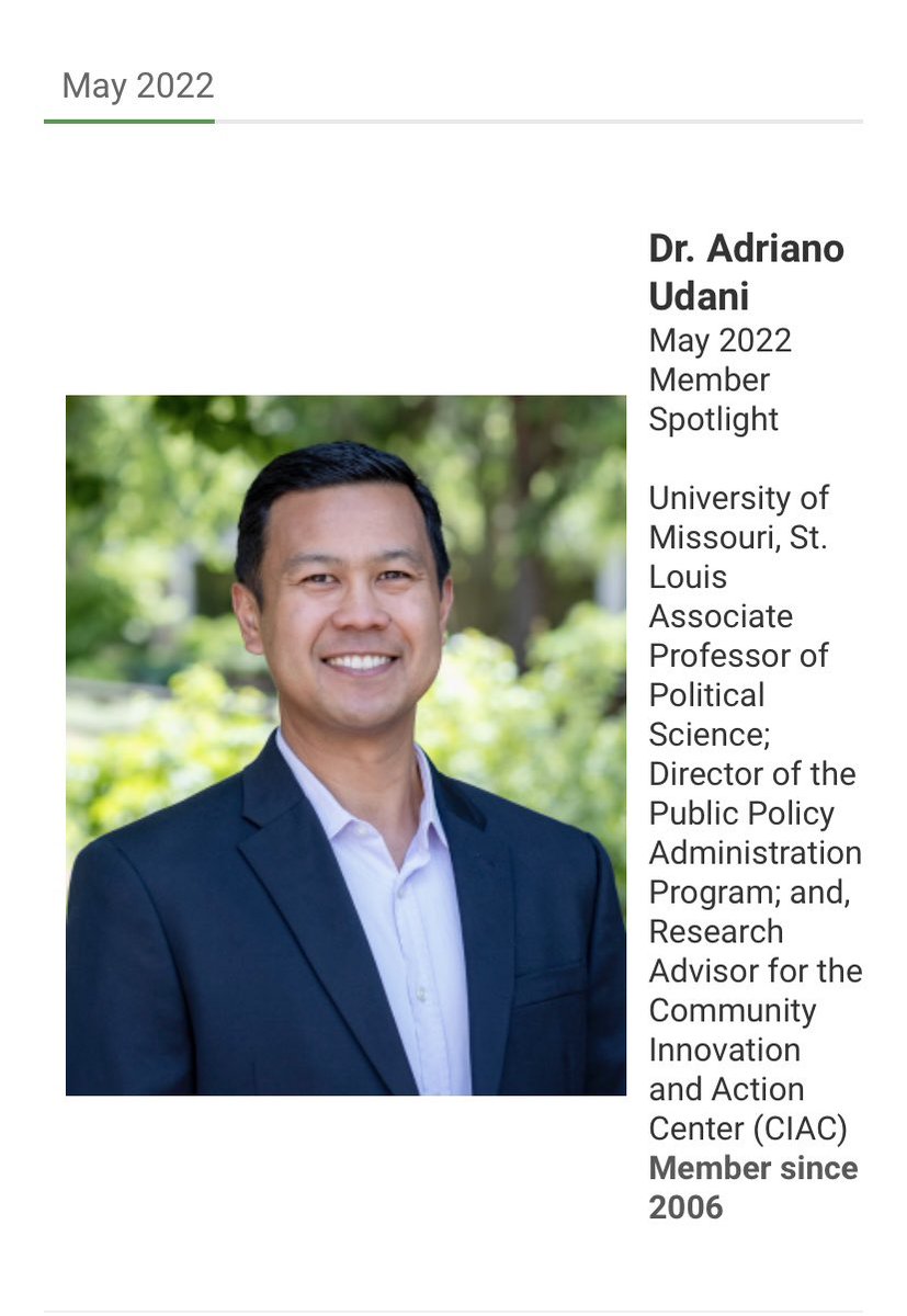 UMSLPPA's tweet photo. Ok!! We see you!!!! 👀👀👀 APSA Member Spotlight!! @adrianoudani https://t.co/RA1yKeZQUm https://t.co/BnMMkNaKnd