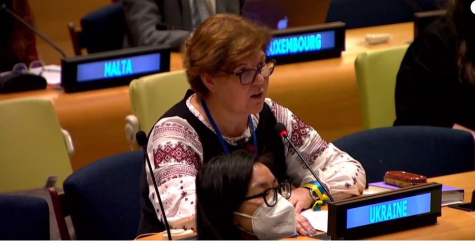jacqui_oneill's tweet photo. A powerful moment today when, on behalf of the women of #Ukraine, the government's representative expressed solidarity with the women of #Afghanistan. 

#StandWithUkraine

@SergiyKyslytsya @BobRae48 https://t.co/ixrb5ioWJx