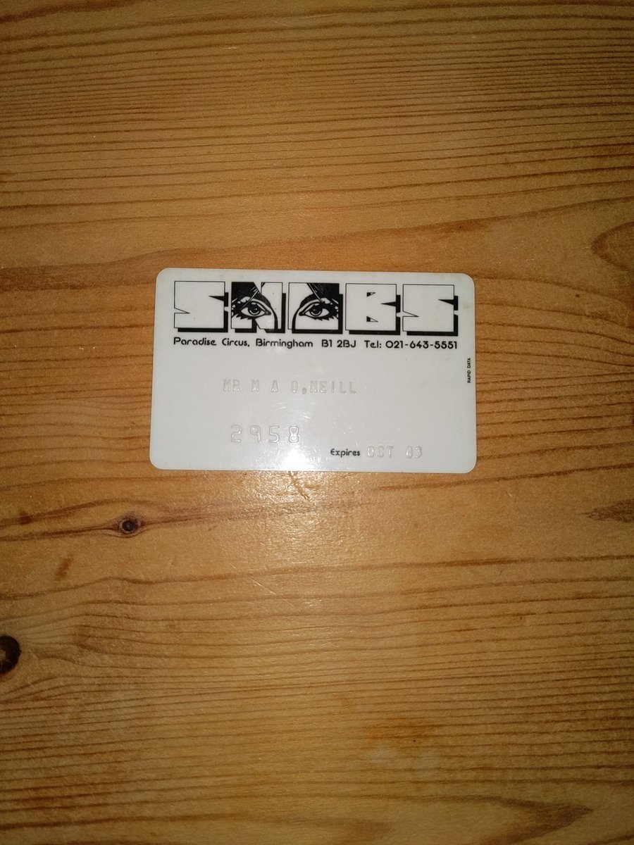 avmark82's tweet photo. @snobsnightclub @ichoosemag My membership card from 1983. Will it still get me in? 🤣 https://t.co/TjtCSOg7z7
