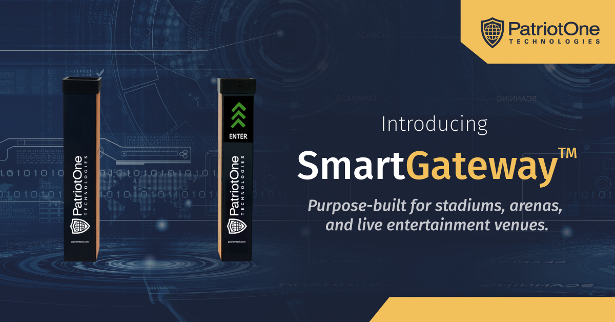 XtractOne's tweet photo. Meet SmartGateway, our new #patronscreening & #threatdetection product built for stadiums, arenas & live entertainment venues - designed for a smooth, safe & enjoyable entry. Read more >> https://t.co/bH6YYntS2o #P1StadiumSeries https://t.co/51QnJhBgMB