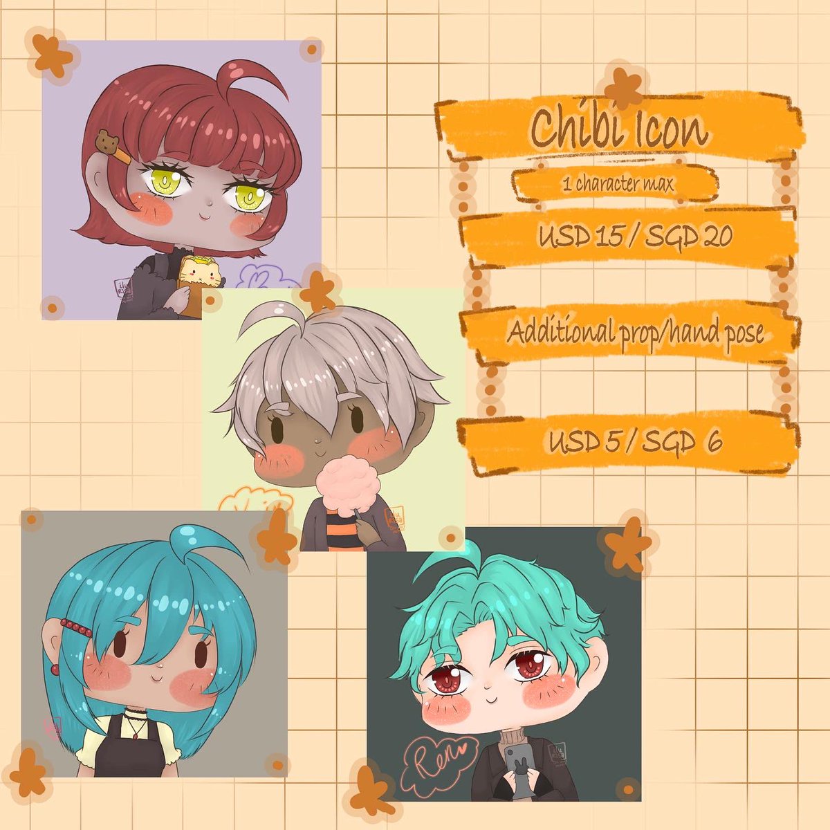 SuwaCaroline's tweet photo. ✨Commission  sheet update * - slot open ✨
For  further information 😊🧡 https://t.co/KA2Rsn7Z1y*( under commission page)☺️🧡 Do share around 😊 That helps alot and I really appreciate it, thank you 😊🧡#opencommission #chibicommission #ilurisacommission #chibiart #chibiartist https://t.co/oxOkl59Ihb