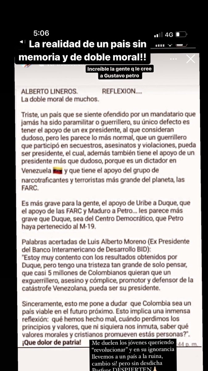 mfcardonas's tweet photo. Dejo esto por acá léanlo q de verdad vale la pena! #YOVOTOPORFICO #FicoEs  #ficoesfico https://t.co/2RaQqdcVUD