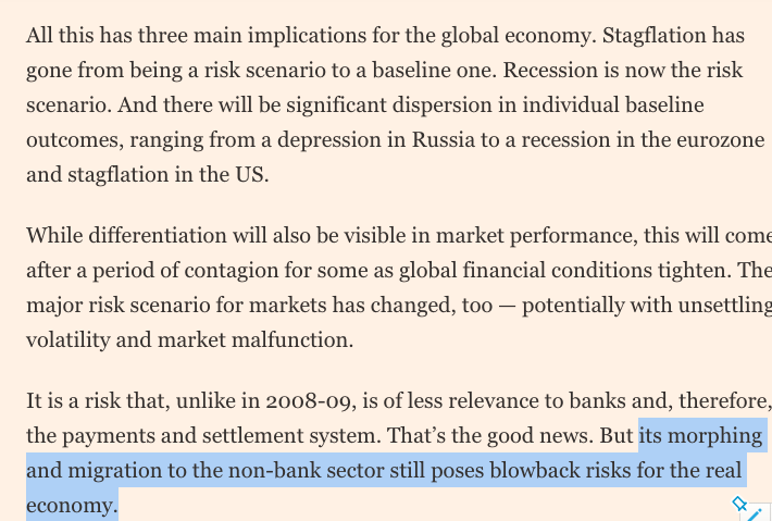 MacroPru's tweet image. #FinancialStability &quot;By the time the #spillovers and #spillbacks have made their way thru the world, we will have faced ... toughest economic and financial challenges ... important difference: ... all have materialised at the same time.&quot; @elerianm ft.com/content/db9e37… #NBFI