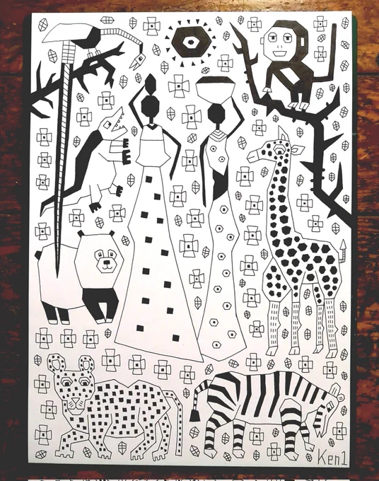 一発描き完成✨ 