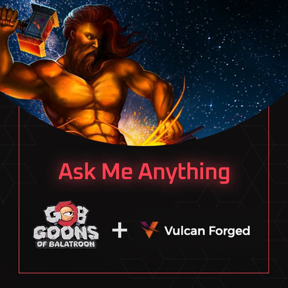 LFGoons's tweet photo. 🚨LIVE AMA WITH @VulcanForged🚨

Tomorrow (Wednesday) - 4PM UTC.

We will be having a LIVE AMA on YouTube!🔥

Tune in and learn more about our partnership with @VulcanForged - a top tier blockchain gaming studio.

Stay tuned for more information! 👀

#BlueChipNFT #P2EGame https://t.co/7Z0YTAlIS4