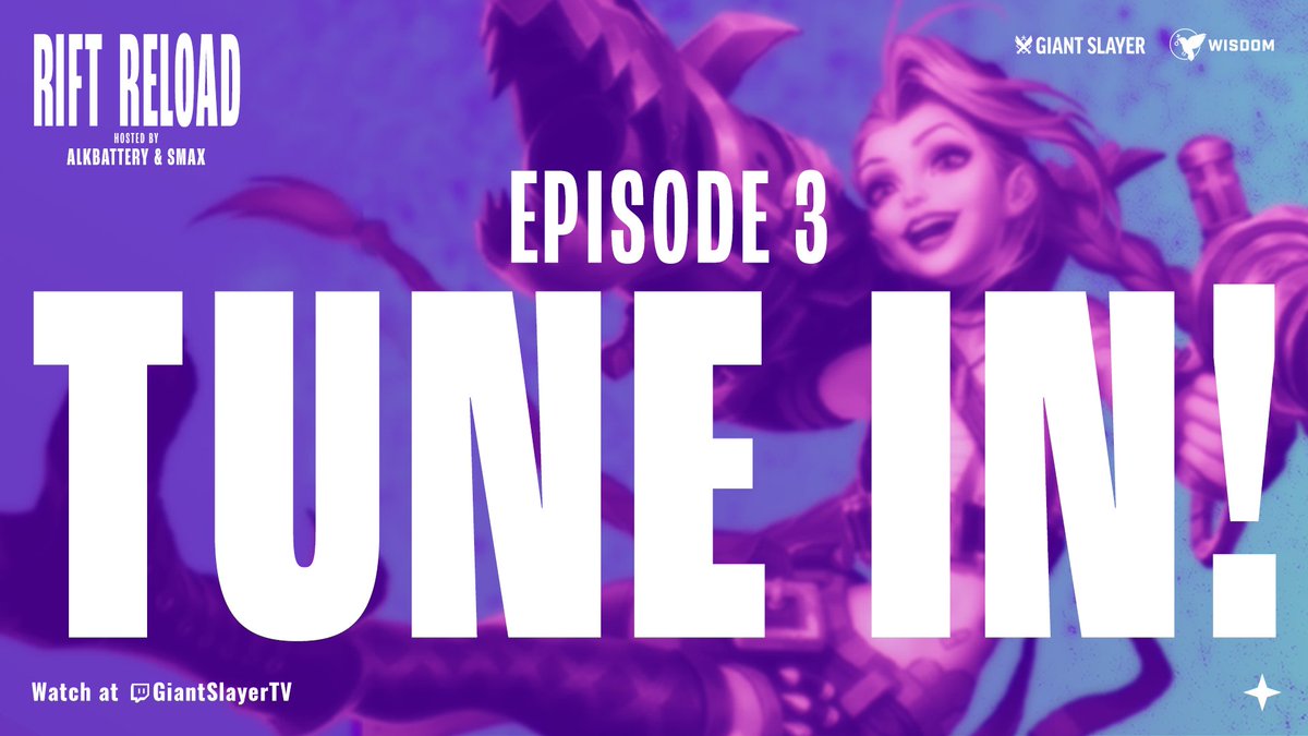 GiantSlayerWR's tweet photo. And #RiftReload is LIVE! ๐ด
@AlkBattery & @SmaxHeid talk Wild Rift, casting, and more with the wonderful @UrsoCaster! ๐
๐ด https://t.co/VpKBE3u9of https://t.co/R58v5Zr7O6