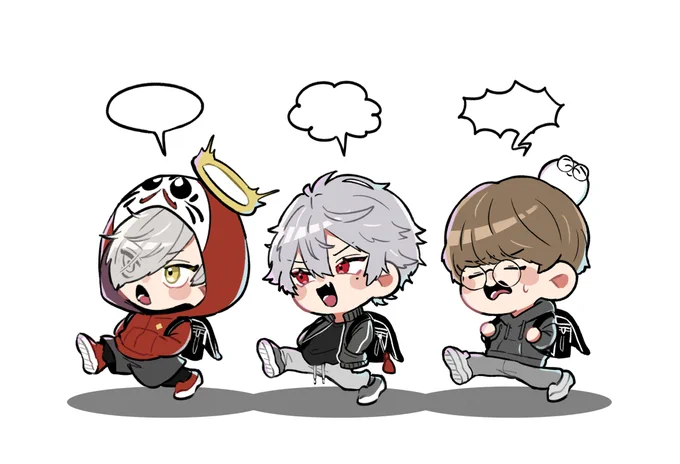 小学生三人衆 #だるまいずごっど #KuzuArt #絵ぐいて 