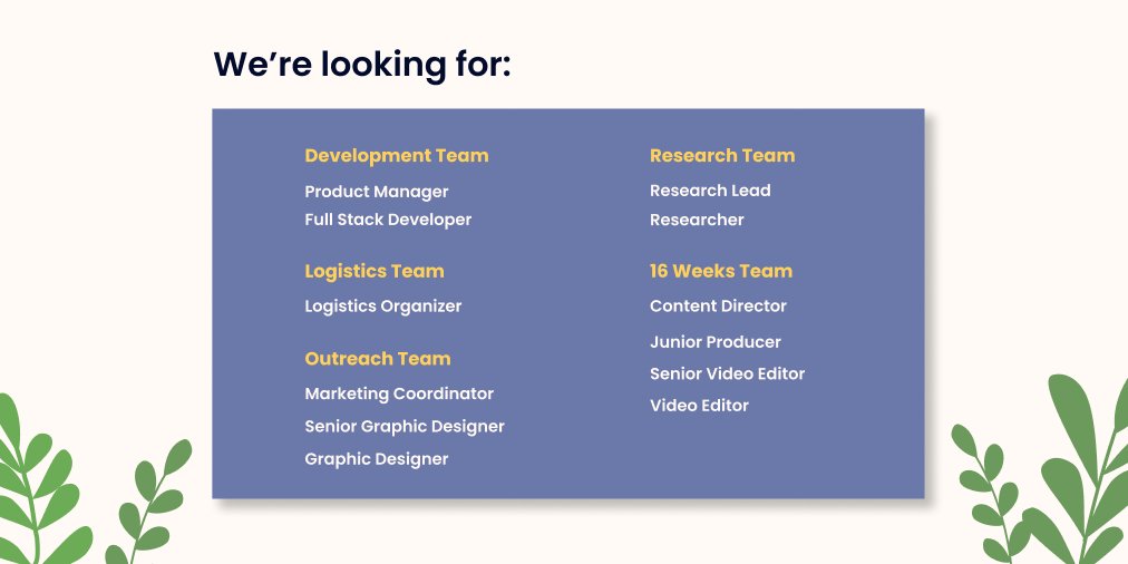 techplusuw's tweet image. Spring 2022 applications for the Tech+ organizing team are now open 🌱! Check out our open roles and join our Tech+ organizing family☀️! 

📝 Apply now: bit.ly/join-techplus-…
🗓 Applications Close: March 18th @ 11:59 PM ET