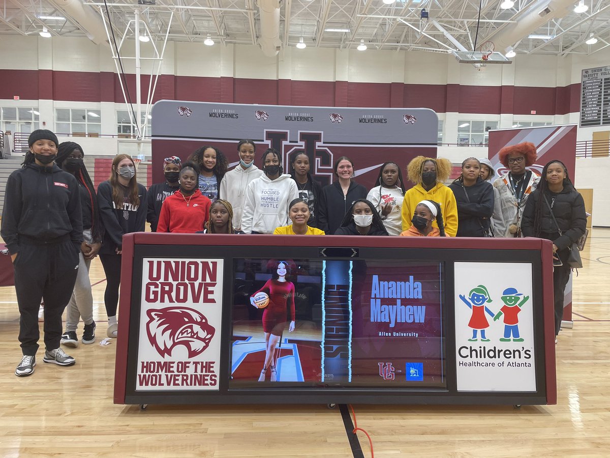 UnionGroveWBB's tweet photo. Congratulations to Union Groves own @AnandaMayhew on her signing today with @AllenU_WBB Awesome kid and athlete @OMGTGE @sessmo237 @KyleSandy355 @HDHSports https://t.co/rfTBTQITEQ