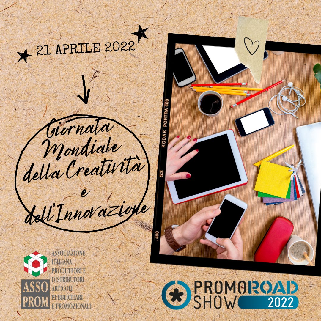 PromoRoadShow's tweet photo. "La creatività è contagiosa, per questo bisogna trasmetterla" (Albert Einstein)
#PromoRoadShow #PromoRoadShow2022 #AssociatiAssoprom #PRS #PRS2022 #GoodBrandingIdeas #promoyourself #Assoprom #FiereDiParma #merchandising #articolipromozionali #articolipubblicitari #gadget #gadgets https://t.co/TauVqDPQRP