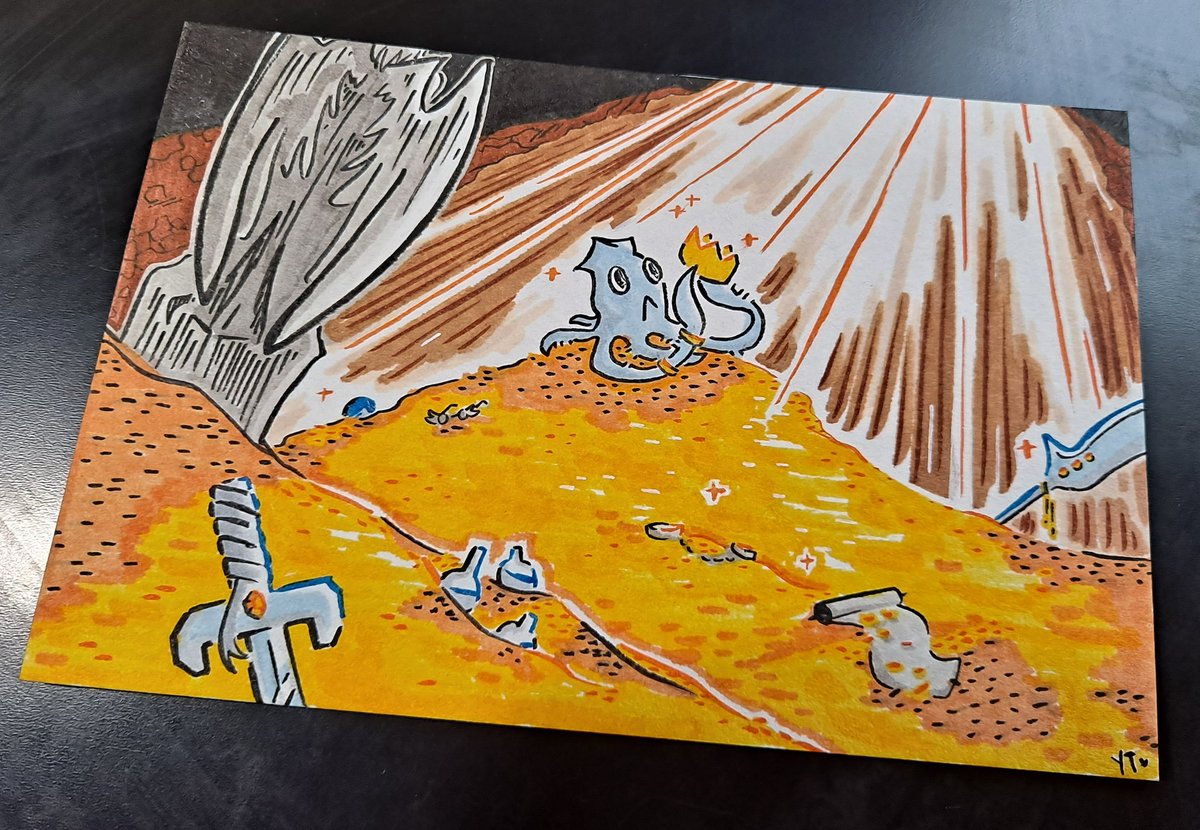YuriaThames's tweet photo. The first postcard commission has arrived safely--! Thank you again for commissioning me, @deron_ren https://t.co/mn4wsoH2HB