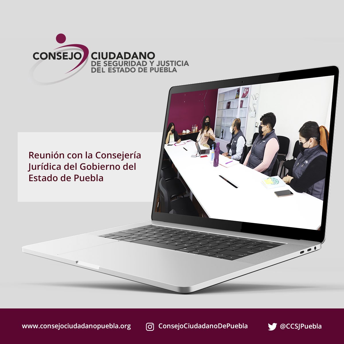 CCSJPuebla's tweet photo. #ElCCSJPComparte 📣
💻⌨️👩 Nos reunimos con la Consejería Jurídica del Gobierno del Estado de Puebla, para continuar la colaboración y promoción de la #ParticipaciónCiudadana, cultura de la legalidad, prevención de la violencia y la delincuencia. https://t.co/YSvxfcCn77