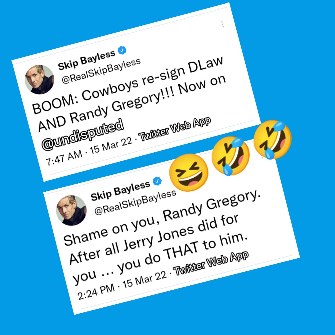 Seeing Skip Bayless upset makes me happy. 

It's especially more enjoyable when my Broncos play a role in his misery.😆🤣  #WeDidItAgain