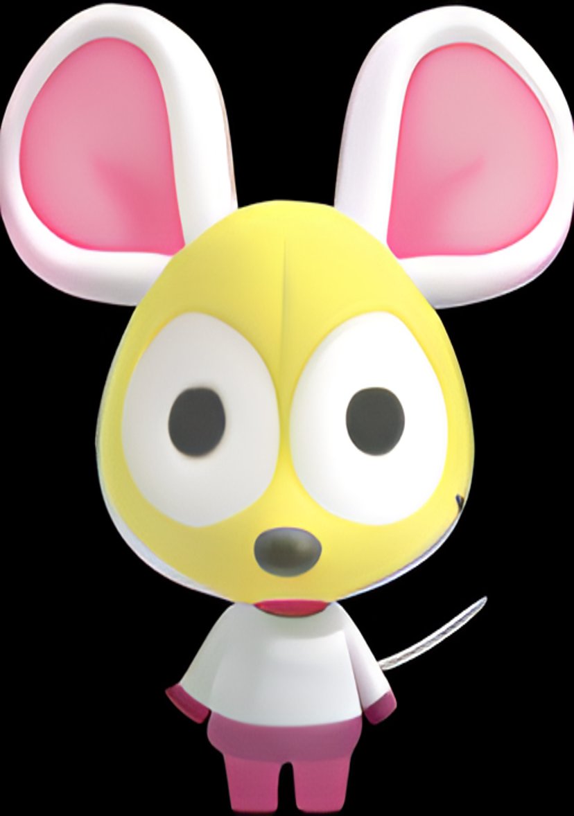 generatedacnh's tweet photo. This Villager Does Not Exist!
The AI has determined the following facts:
This Villager's name is Ruperta!
They have a cranky personality.
Their birthday is May 27th, making them a gemini.
Their favorite word is violence!

#LookingGlassAI https://t.co/po1BtWV3XO